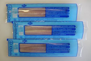 3 x 100 gram Gerookte Palingfilets    
