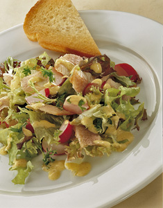 salade gerookte palingfilet