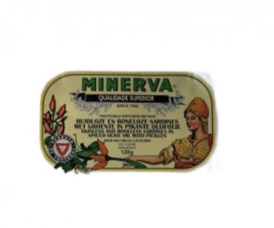 Sardines met groente in pikante olijfolie - Minerva
